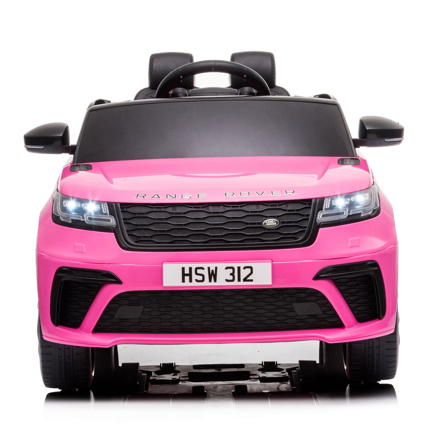 Cfowner 12V Licensed Land Rover VELAR Vehicle, Kids Ride On Car w/2.4G RC, 4 Wheel Suspension, LED, Music, Best Gift for Boys Girls-Pink