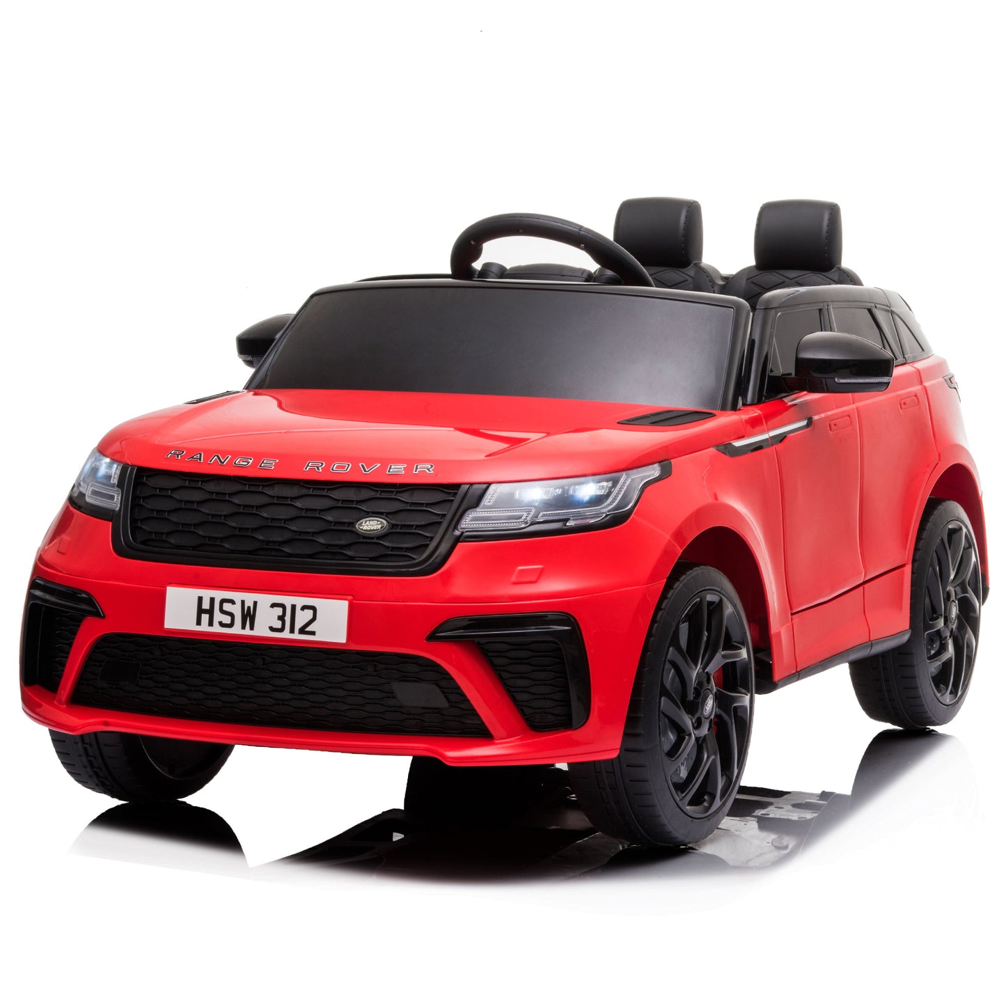 Cfowner 12V Licensed Land Rover VELAR Vehicle, Kids Ride On Car w/2.4G RC, 4 Wheel Suspension, LED, Music, Best Gift for Boys Girls-Pink