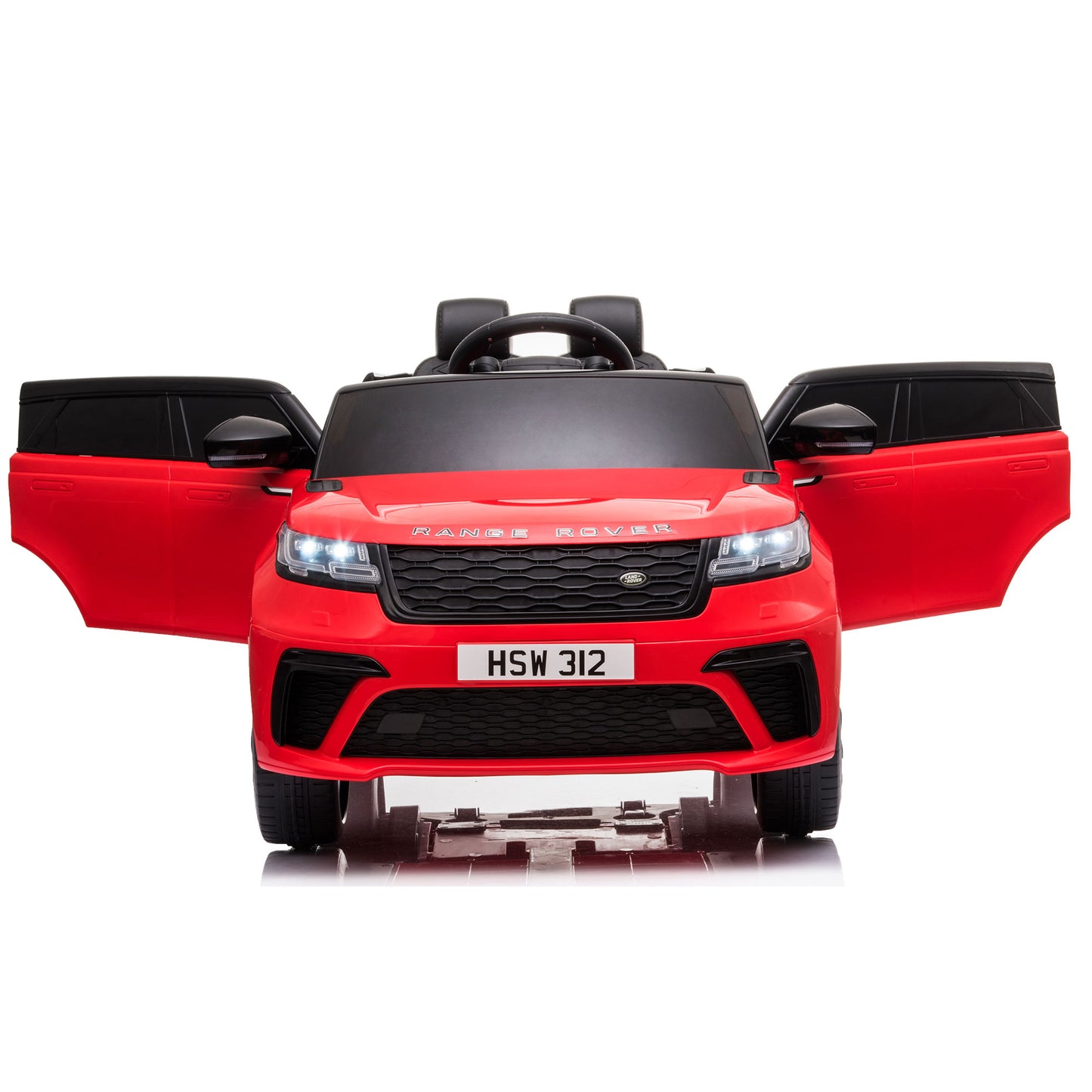 Cfowner 12V Licensed Land Rover VELAR Vehicle, Kids Ride On Car w/2.4G RC, 4 Wheel Suspension, LED, Music, Best Gift for Boys Girls-Pink