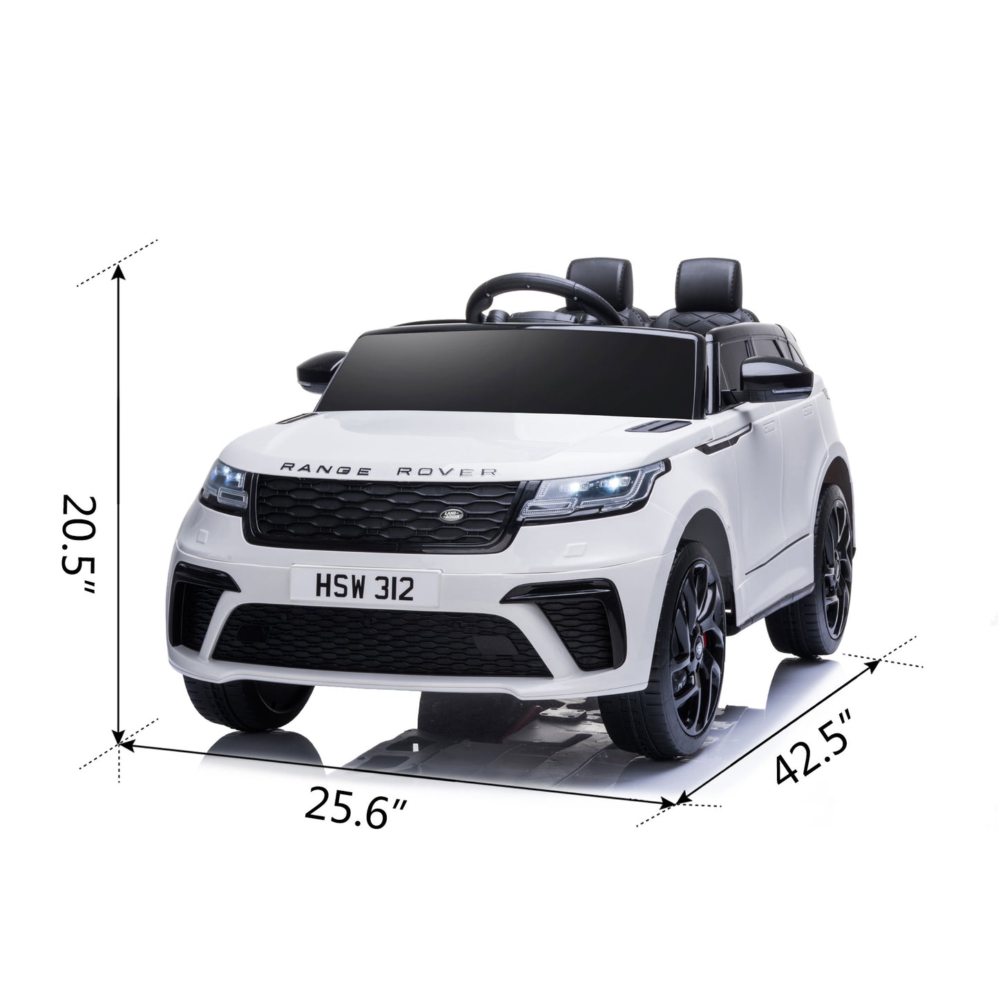 Cfowner 12V Licensed Land Rover VELAR Vehicle, Kids Ride On Car w/2.4G RC, 4 Wheel Suspension, LED, Music, Best Gift for Boys Girls-Pink