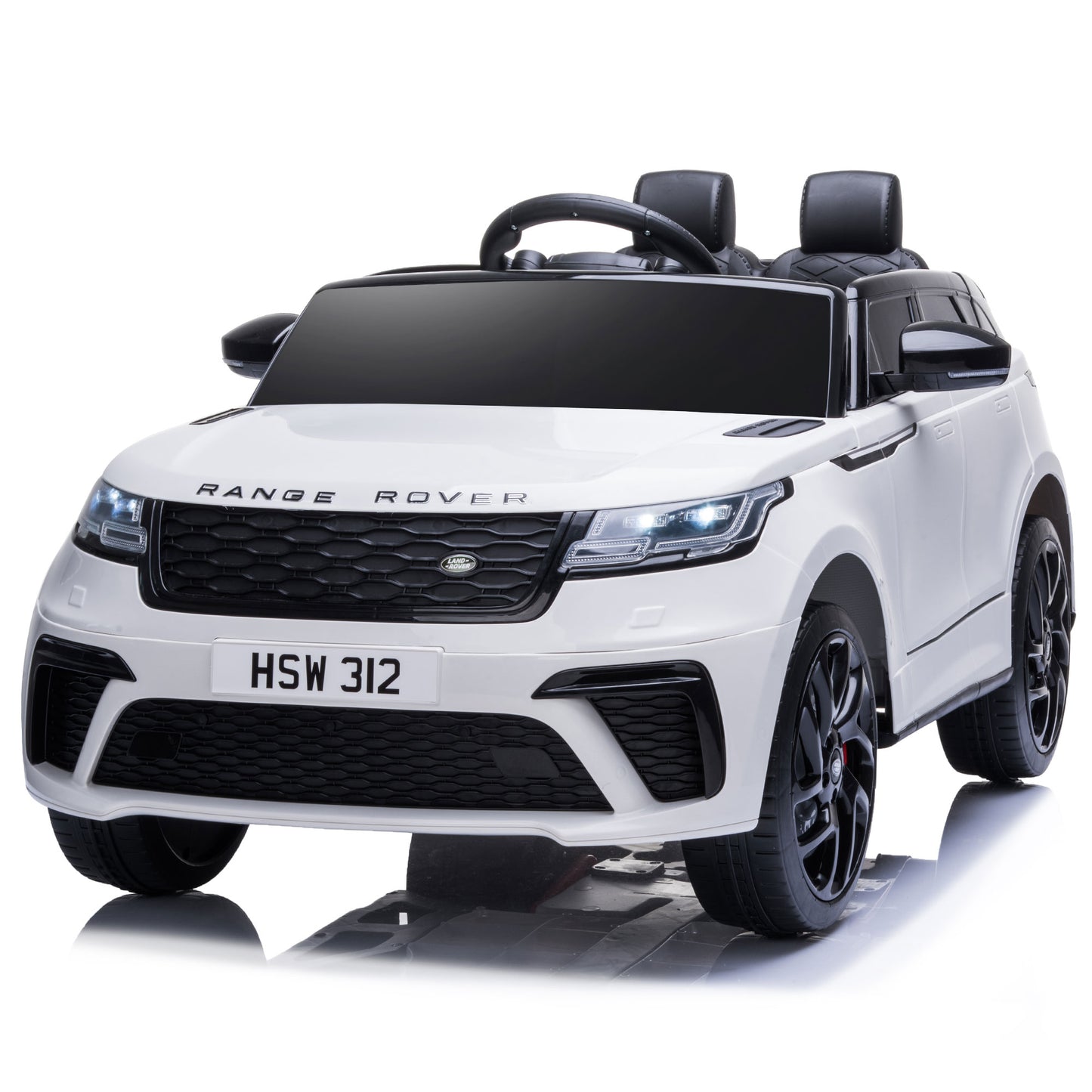 Cfowner 12V Licensed Land Rover VELAR Vehicle, Kids Ride On Car w/2.4G RC, 4 Wheel Suspension, LED, Music, Best Gift for Boys Girls-Pink