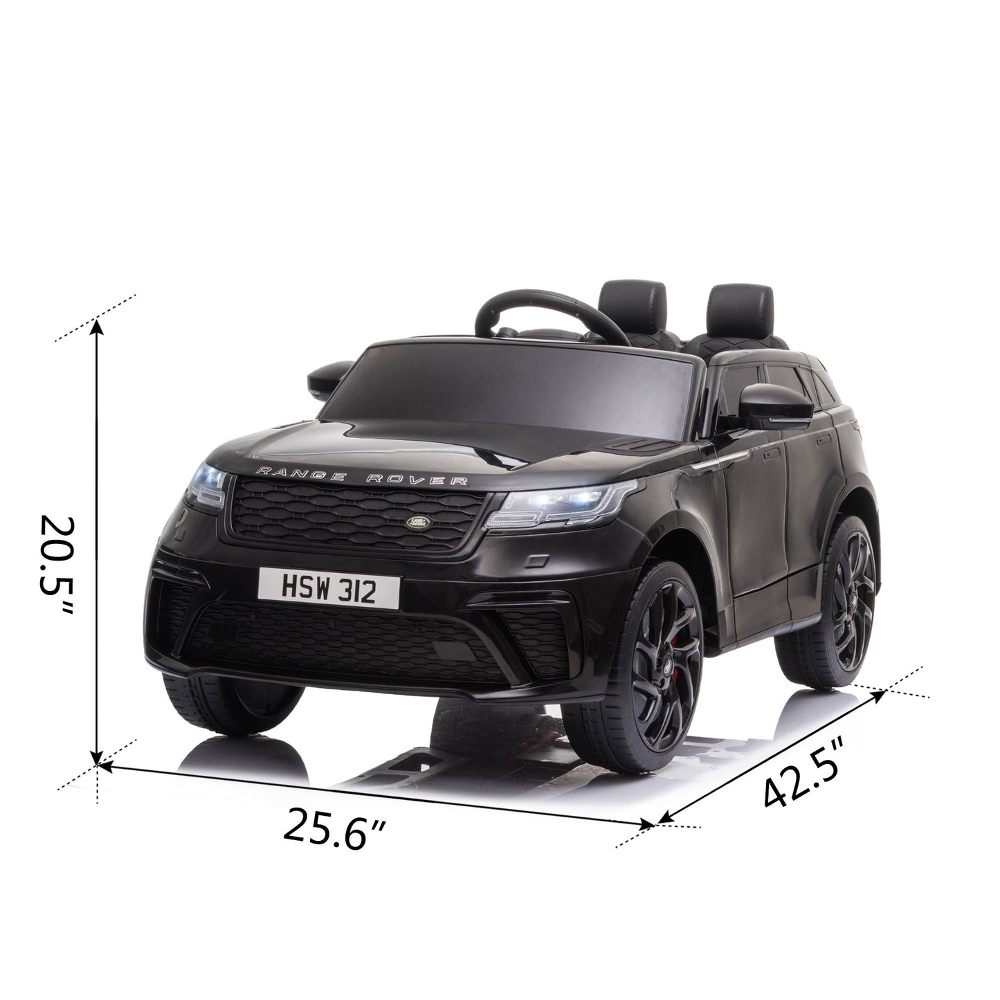 Cfowner 12V Licensed Land Rover VELAR Vehicle, Kids Ride On Car w/2.4G RC, 4 Wheel Suspension, LED, Music, Best Gift for Boys Girls-Pink