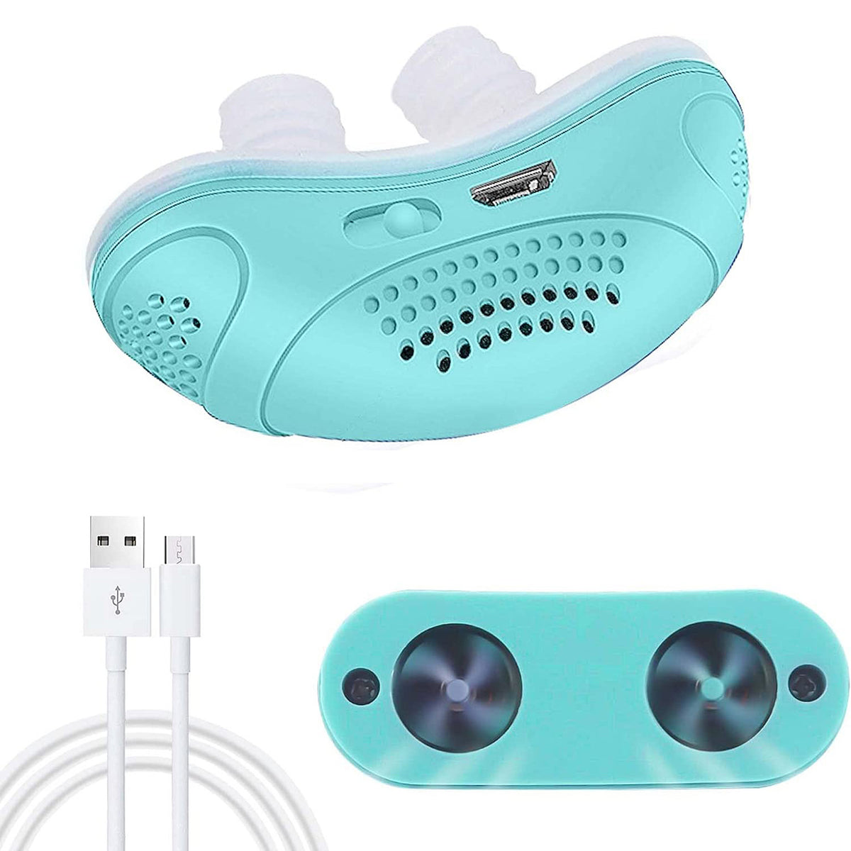 Cfowner Electric Anti Snoring Devices, Obvious Effect, Safe & Comfortable, Double Eddy Current, for Men Women All Nose Shapes and All Ages to Reduce Snoring