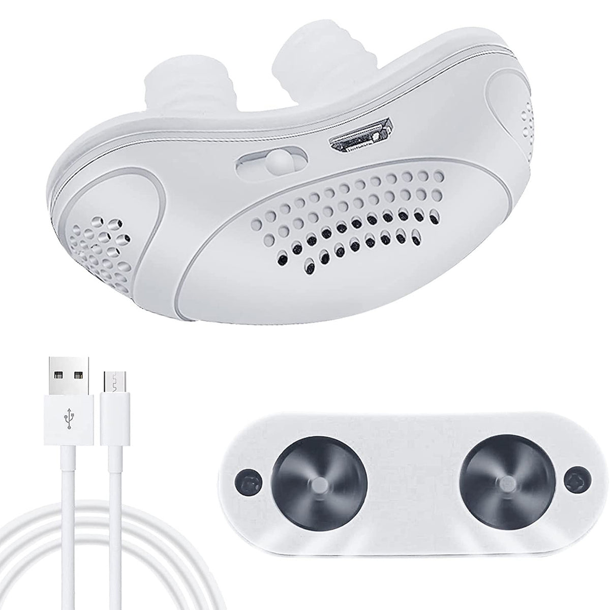 Cfowner Electric Anti Snoring Devices, Obvious Effect, Safe & Comfortable, Double Eddy Current, for Men Women All Nose Shapes and All Ages to Reduce Snoring