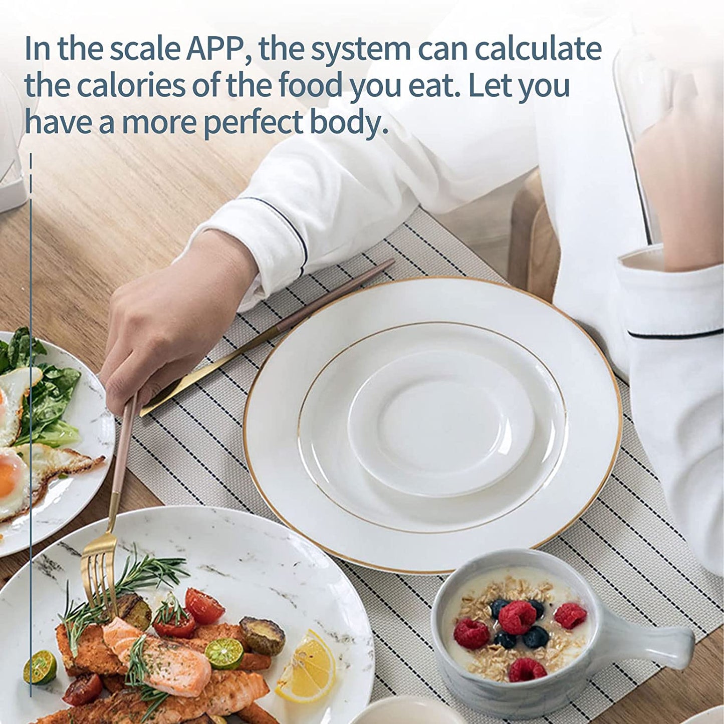 Cfowner Bluetooth Smart Bathroom Scales for Body, Weight Digital Scale Body Fat BMI Scale, Auto Body Composition Analyzer with Smartphone APP, Fitness Weight Loss Scale Health Monitor